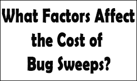Bug Sweeping Cost Factors in Prestwich